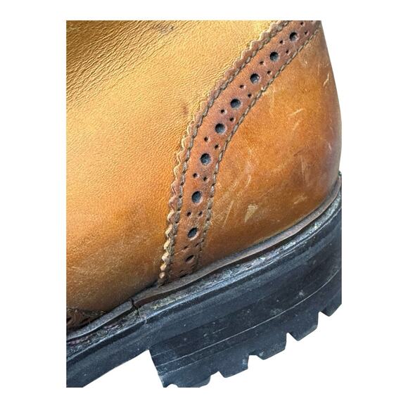 Crockett & Jones Polo Ralph Lauren Country Brogue Wingtip Boots Size 12 D - Picture 13 of 15